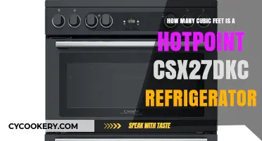Hotpoint CSX27DKC Refrigerator Capacity: Cubic Feet Explained