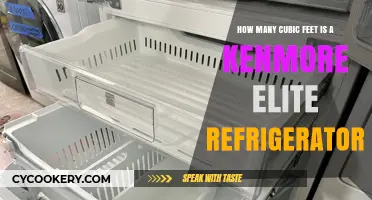 Kenmore Elite Refrigerator Capacity: Cubic Feet Explained