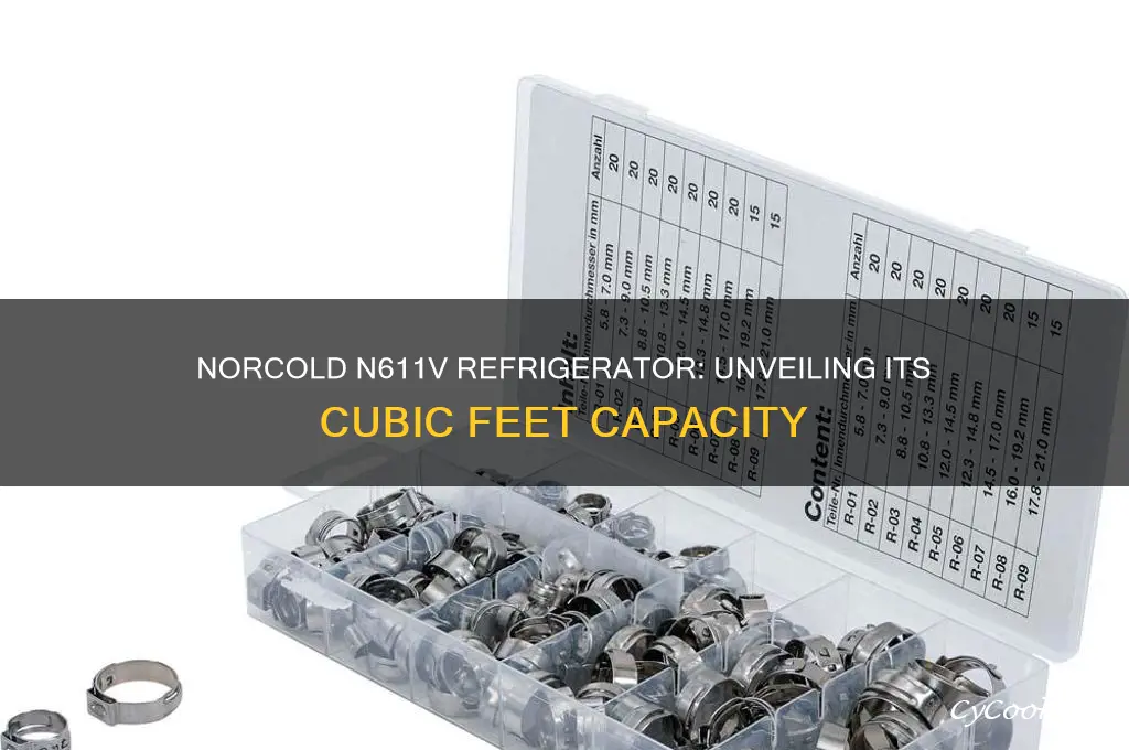 how many cubic feet is a norcold n611v refrigerator
