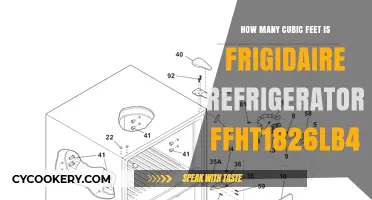 Frigidaire FFHT1826LB4 Refrigerator: Unveiling Its Cubic Feet Capacity