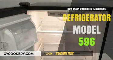 Kenmore Refrigerator Model 596 Cubic Feet Capacity Explained