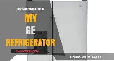 How to Determine Your GE Refrigerator's Cubic Feet Capacity