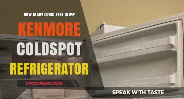 Kenmore Coldspot Refrigerator: Uncover Its Cubic Feet Capacity Easily