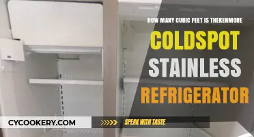 Kenmore Coldspot Stainless Refrigerator Cubic Feet Capacity Explained