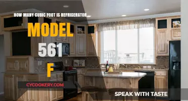 Refrigerator Model 561 F: Unveiling Its Cubic Foot Capacity