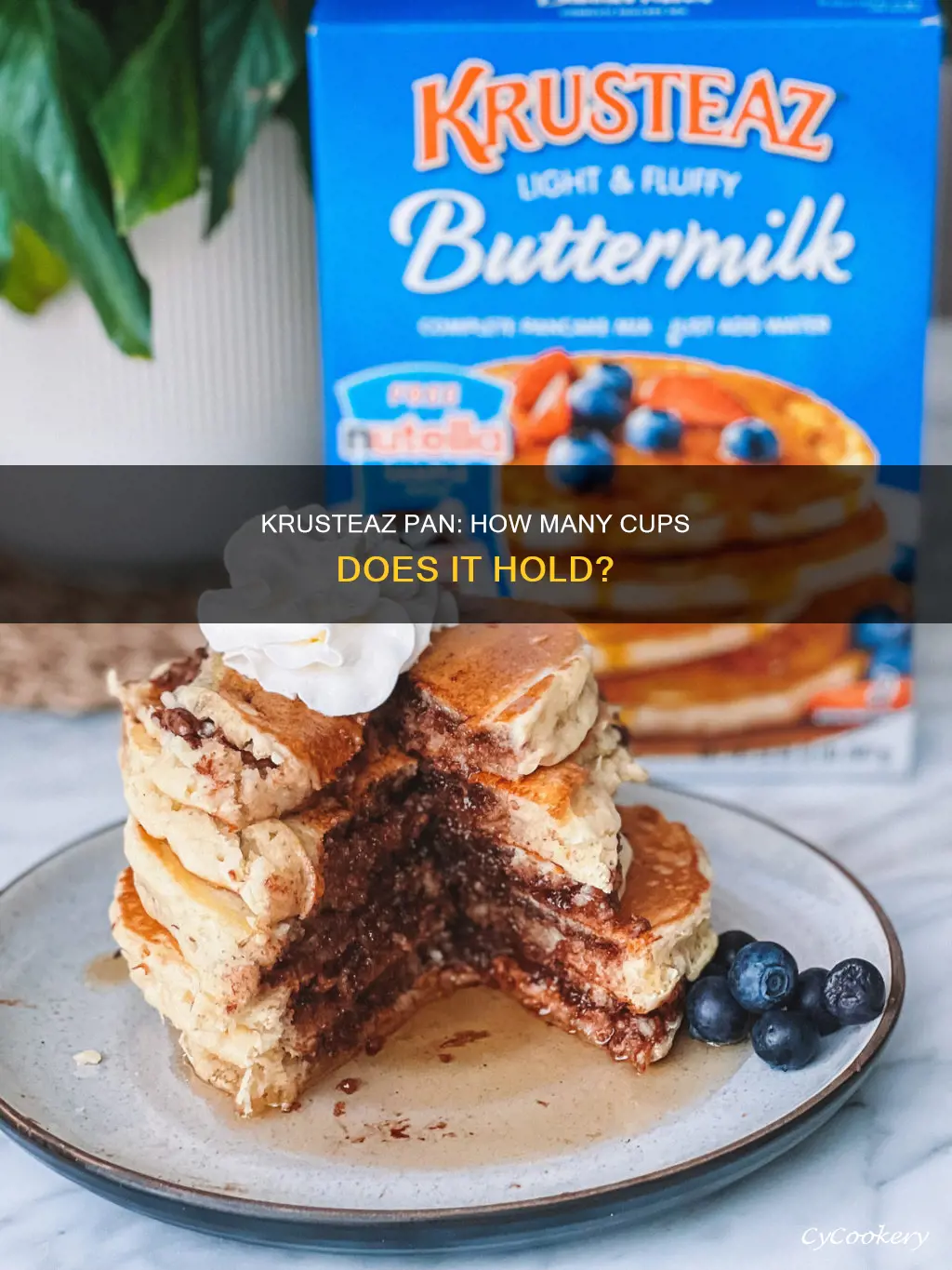how many cup are in a krusteaz pan