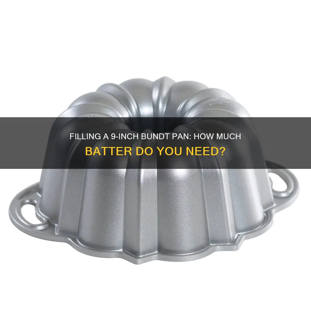 how many cups batter 9 bundt pan