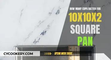 Baking a Square Cake: How Much Batter Do You Need?
