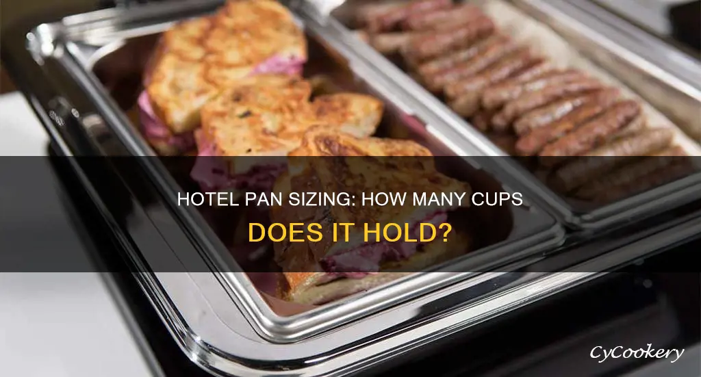 how many cups does a 1 2 hotel pan