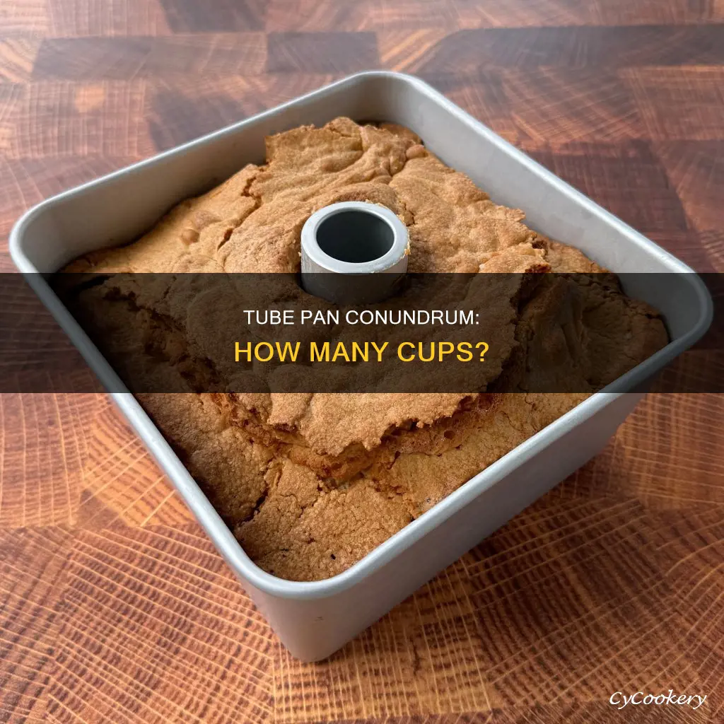 how many cups in 10 inch tube pan