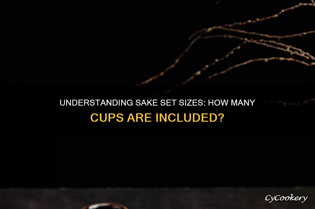 how many cups in a sake set