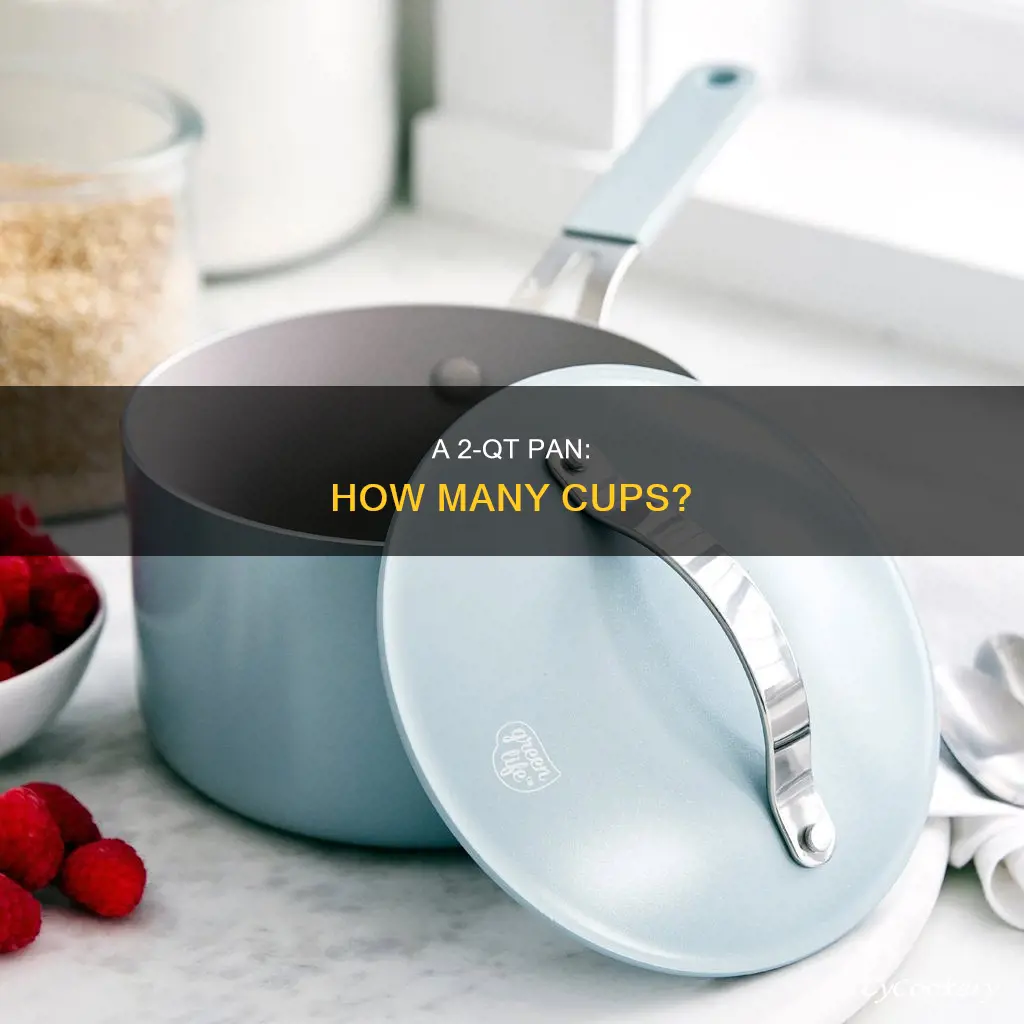 how many cups is a 2 qt pan