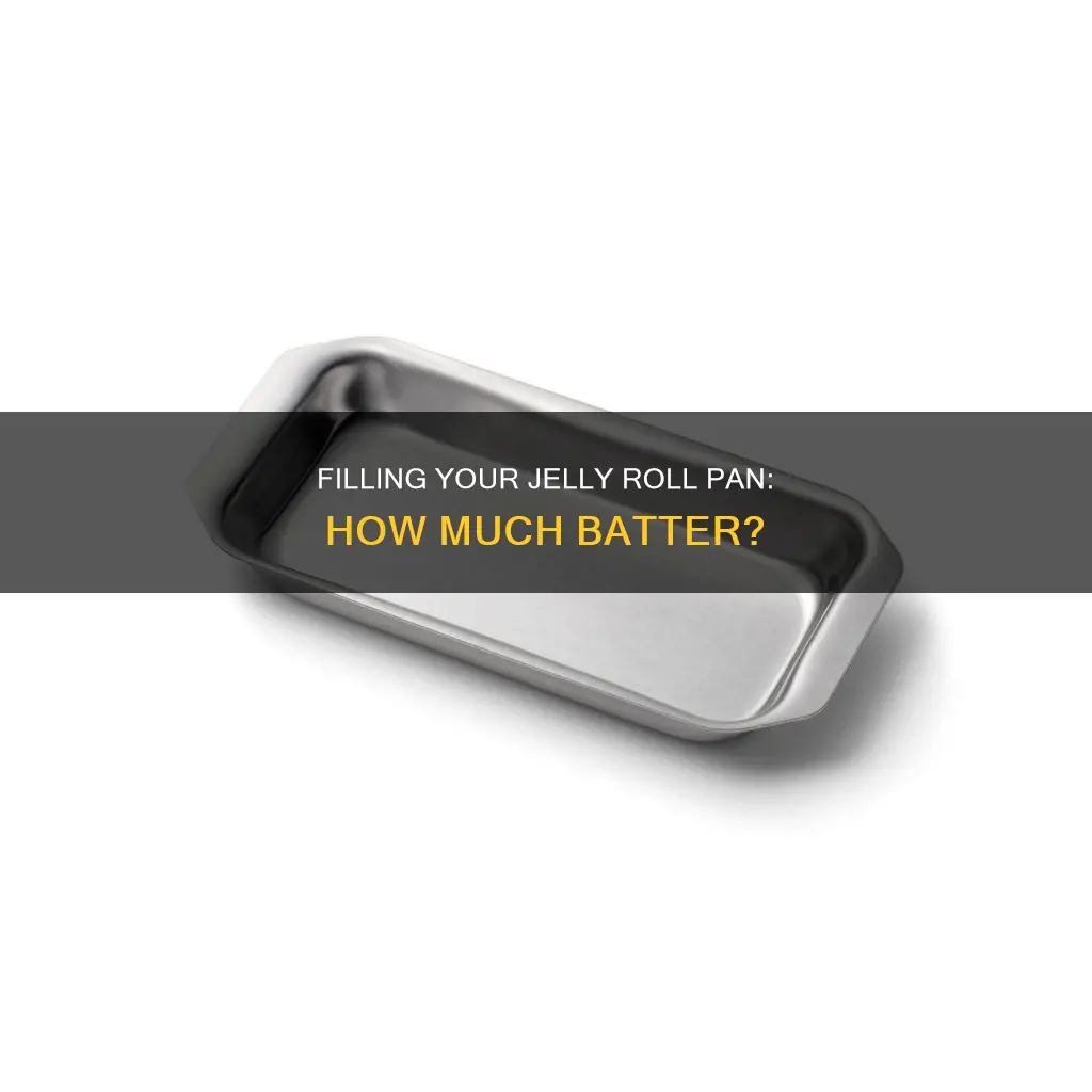 how many cups of batter for a jelly roll pan