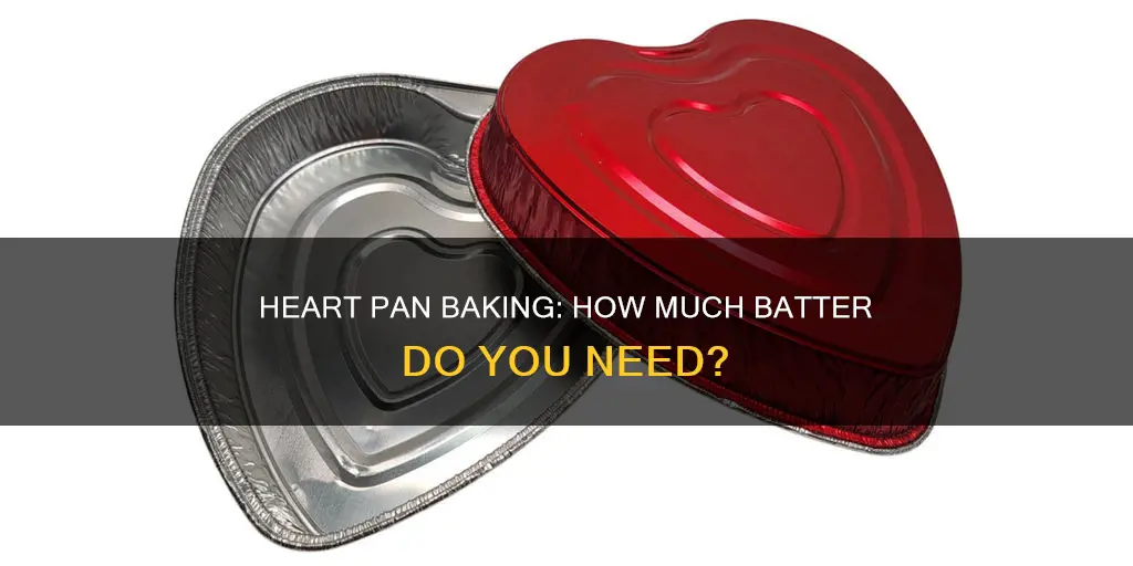 how many cups of batter in wilton heart pan