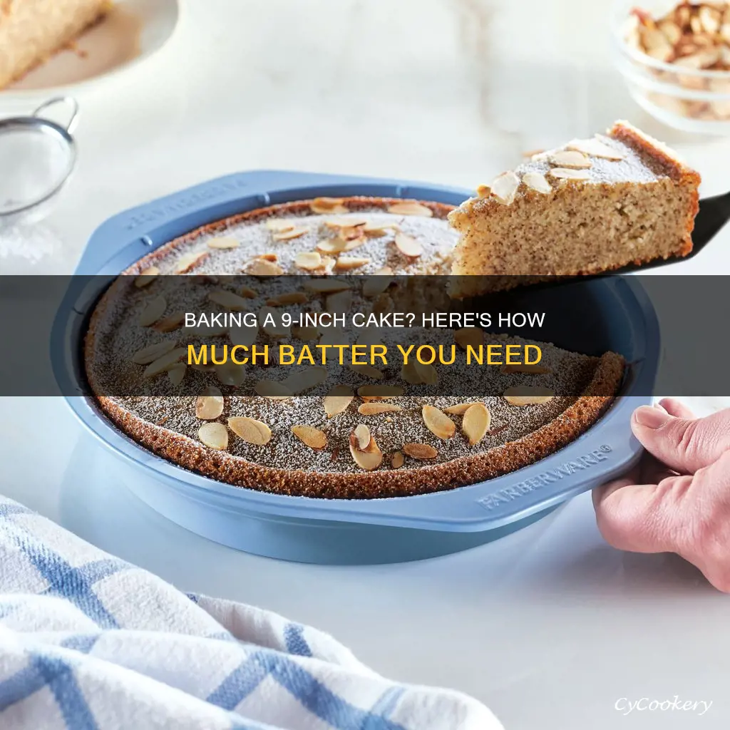 how many cups of better in a 9 round pan