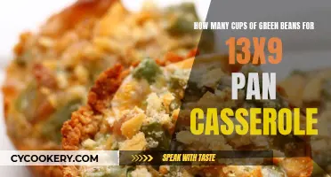 Green Bean Casserole: Cups for 13x9 Pan