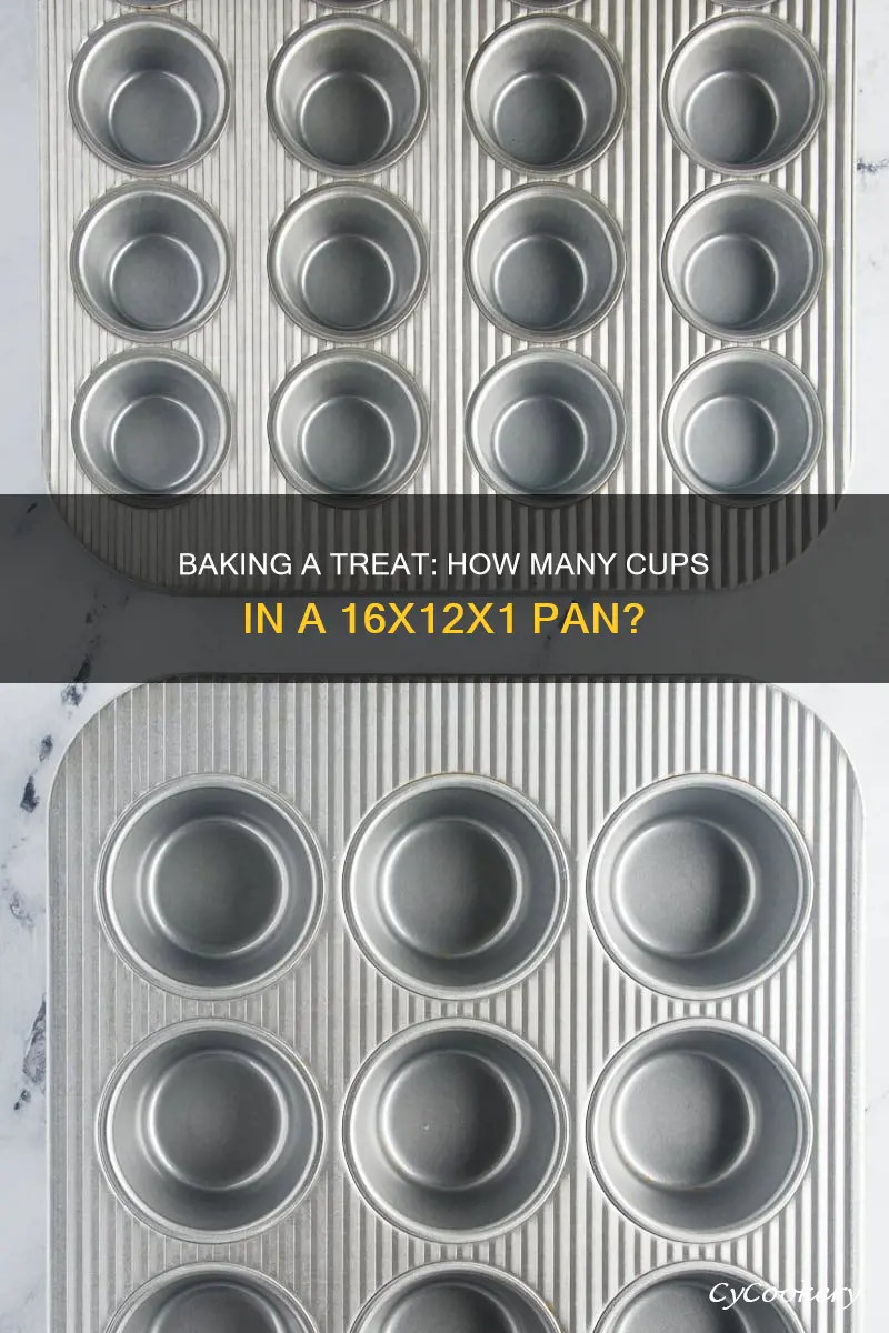 how many cupsina 16x12x1 pan