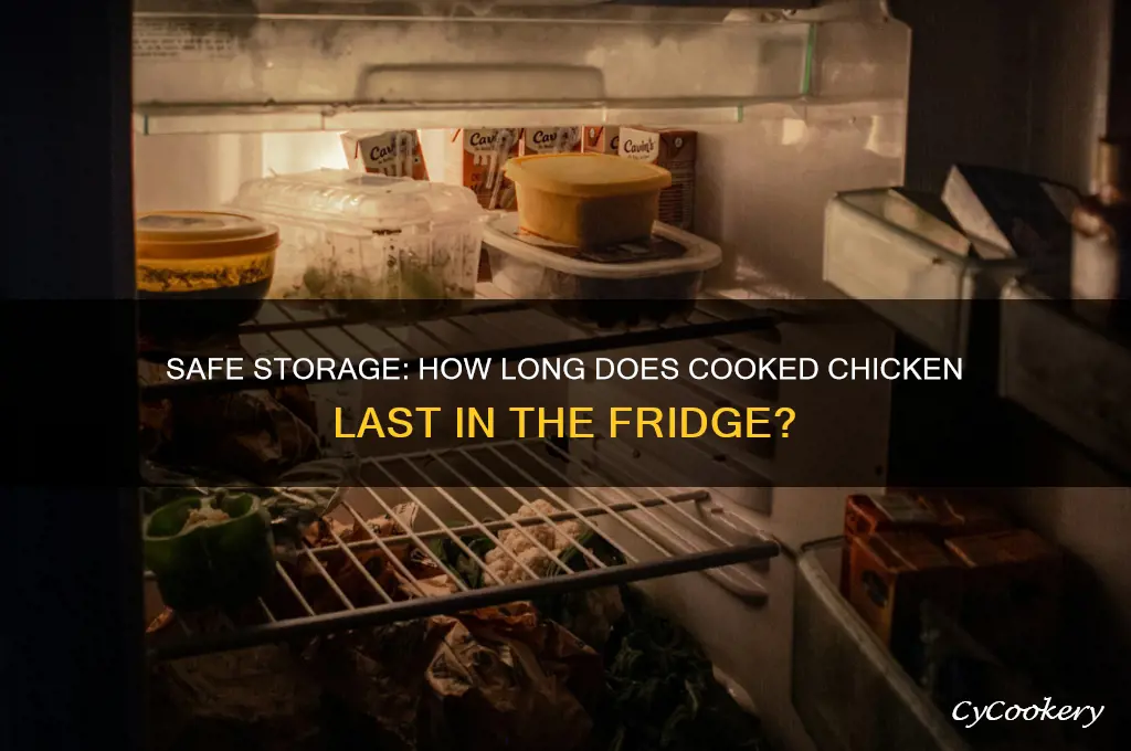 how many days are cooked chicken in the refrigerator