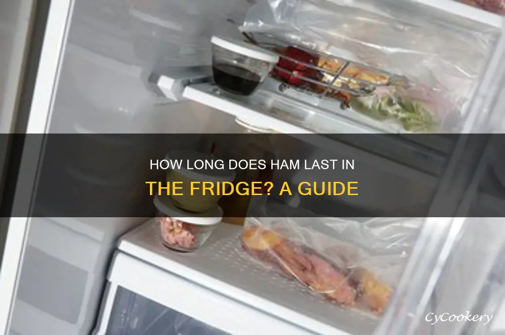how many days can a ham sit in the refrigerator