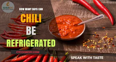 Refrigerating Chili: How Long Can It Safely Stay Fresh?