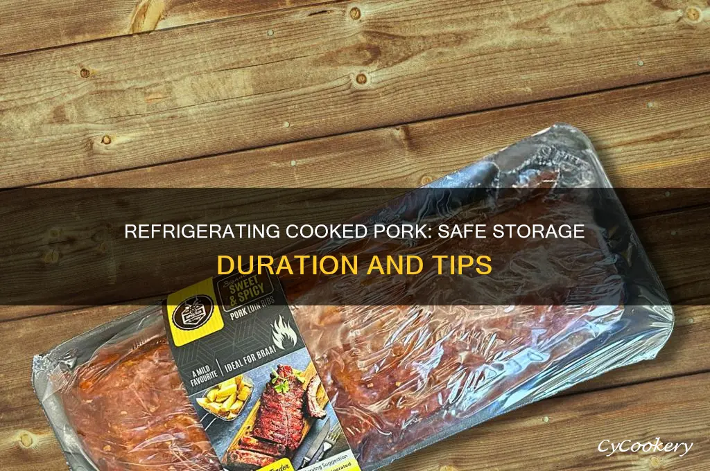 how many days can cooked pork be refrigerated