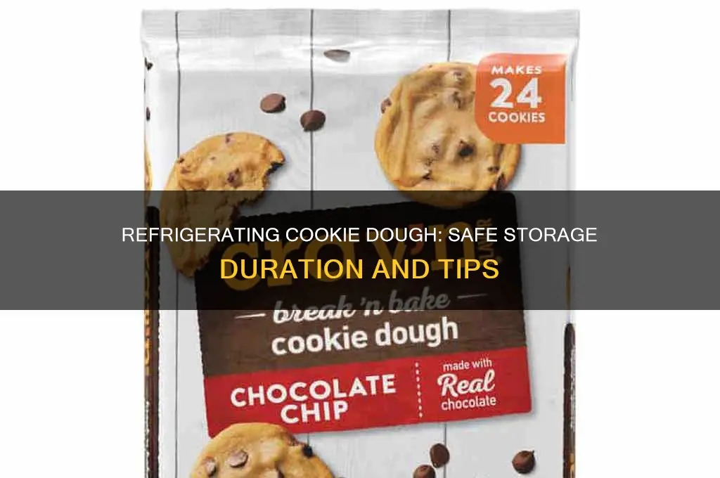 how many days can cookie dough be refrigerated