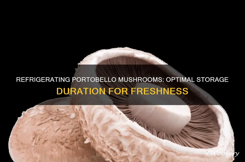 how many days can portobello mushrooms be refrigerated