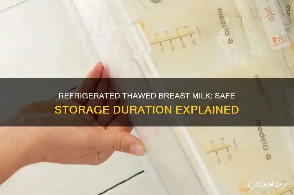 how many days can thawed breast milk be refrigerated