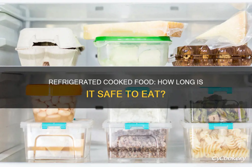 how many days can you consume refrigerated cooked