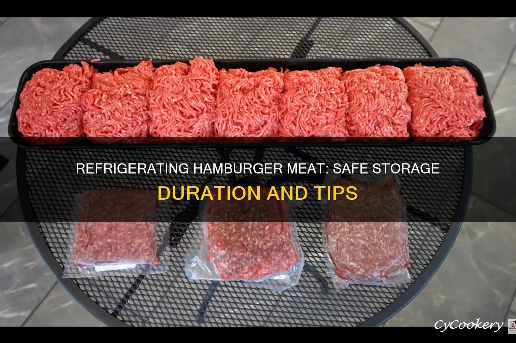 how many days can you refrigerate hamburger meat