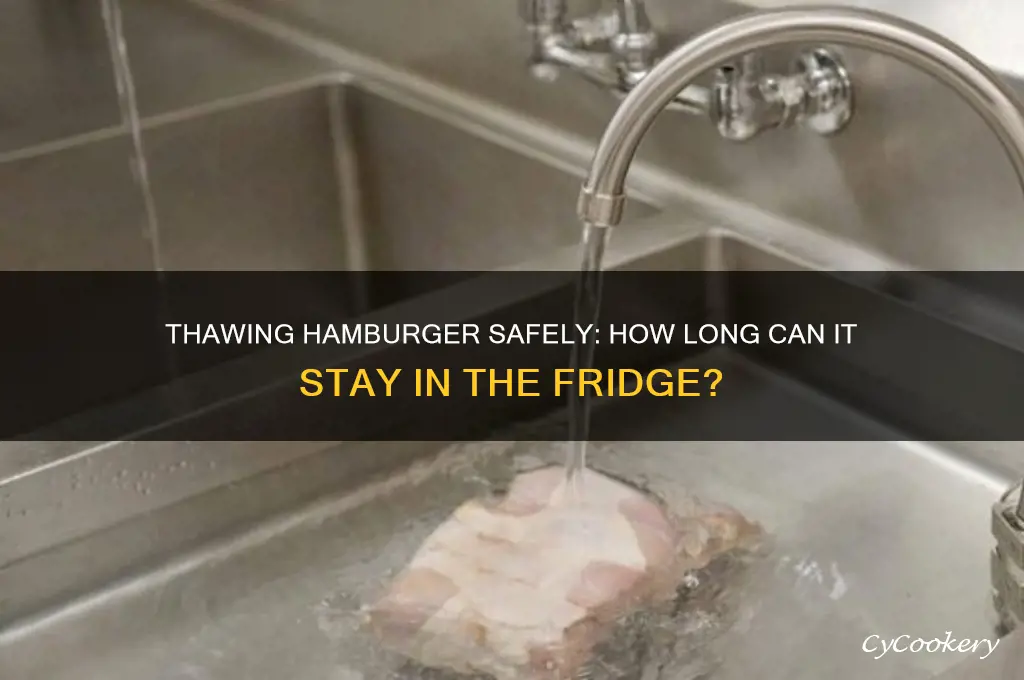 how many days can you thaw hamburger in the refrigerator