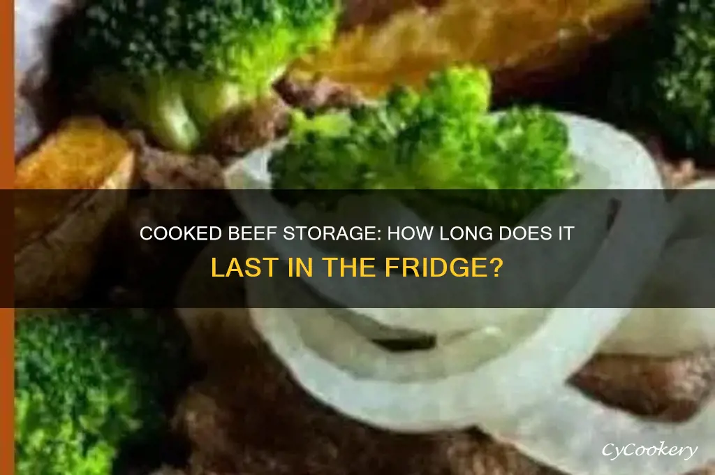 how many days cooked beef in refrigerator