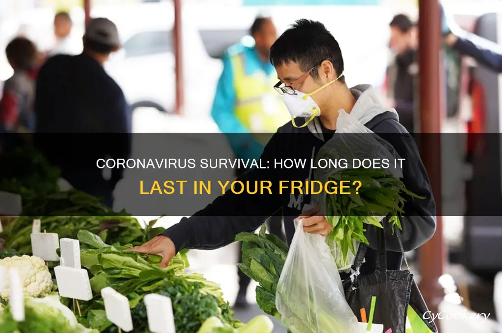 how many days coronavirus survive in refrigerator