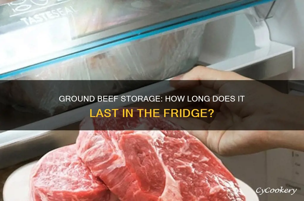 how many days ground beef in refrigerator