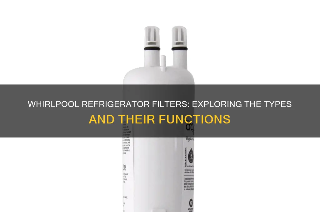 how many different filters does my whirpool refrigerator have