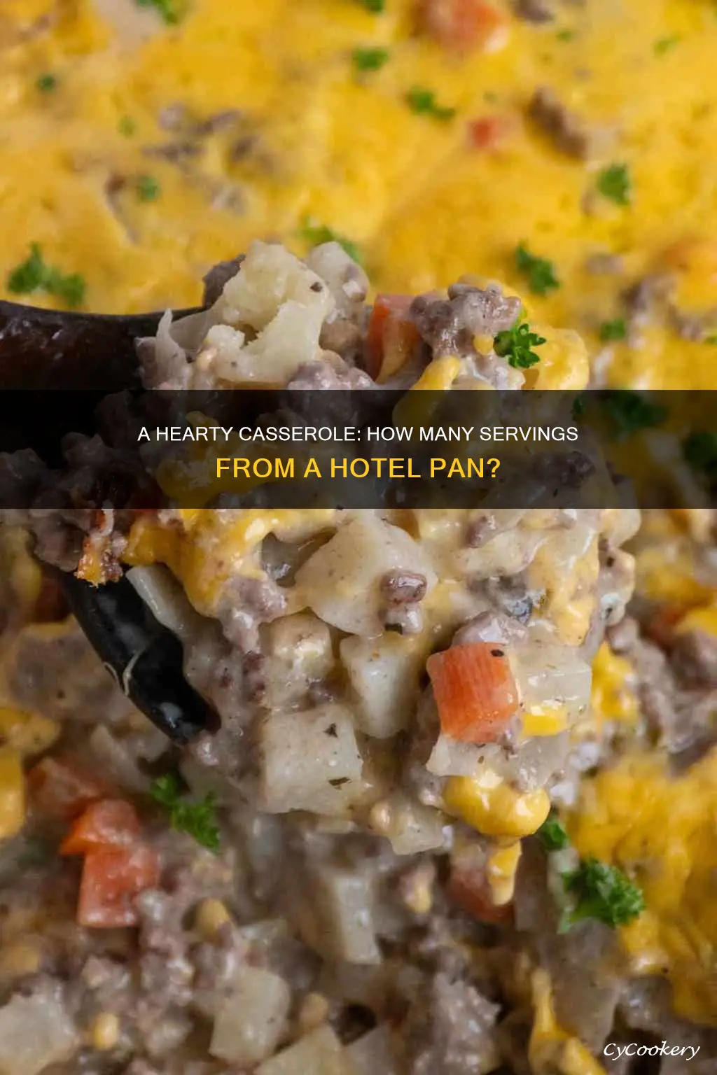how many does a full hotel pan of casserole feed