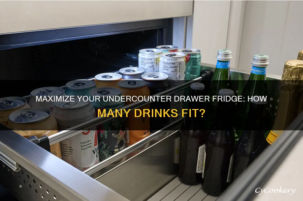 how many drinks can you get in undercounter drawer refrigerator
