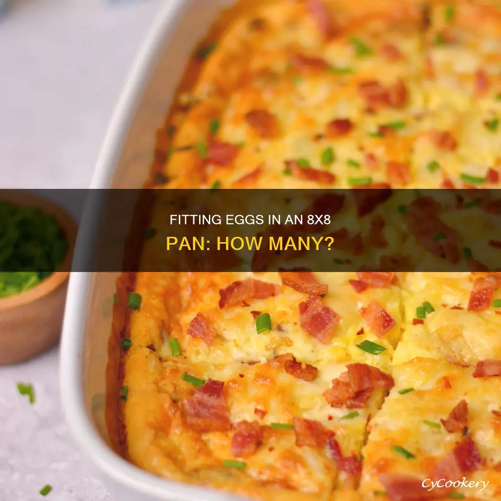 how many eggs fit in an 8x8 pan