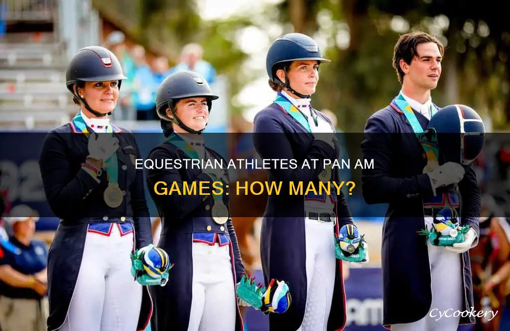 how many equestrian athletes compete at the pan american games