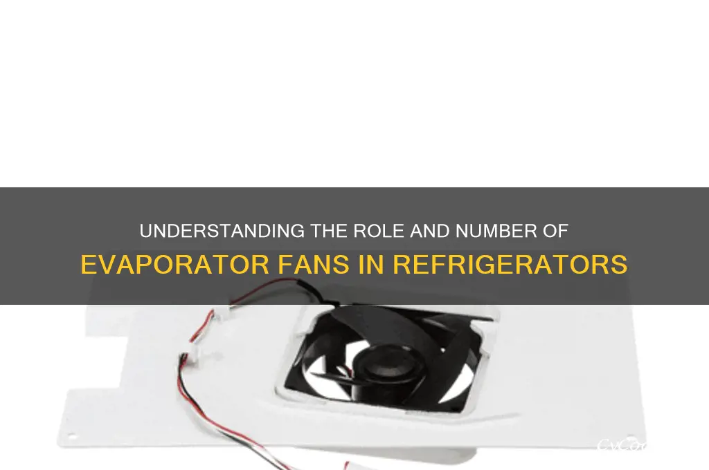 how many evaporator fans in a refrigerator