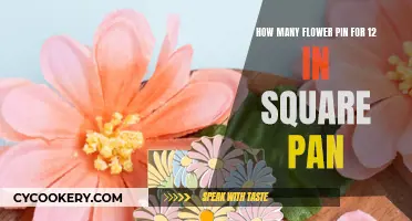 Floral Pin Arrangement Guide for 12-Inch Square Pans