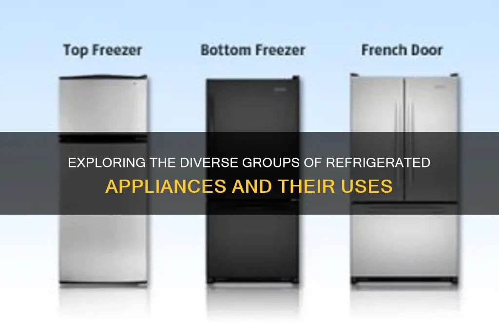 how many groups of refrigerated appliances are there
