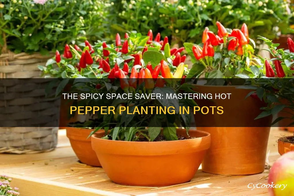 how many hot peppers can I plant in a pot