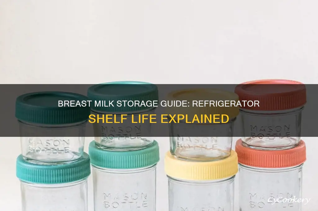 how many hours breast milk can be stored in refrigerator