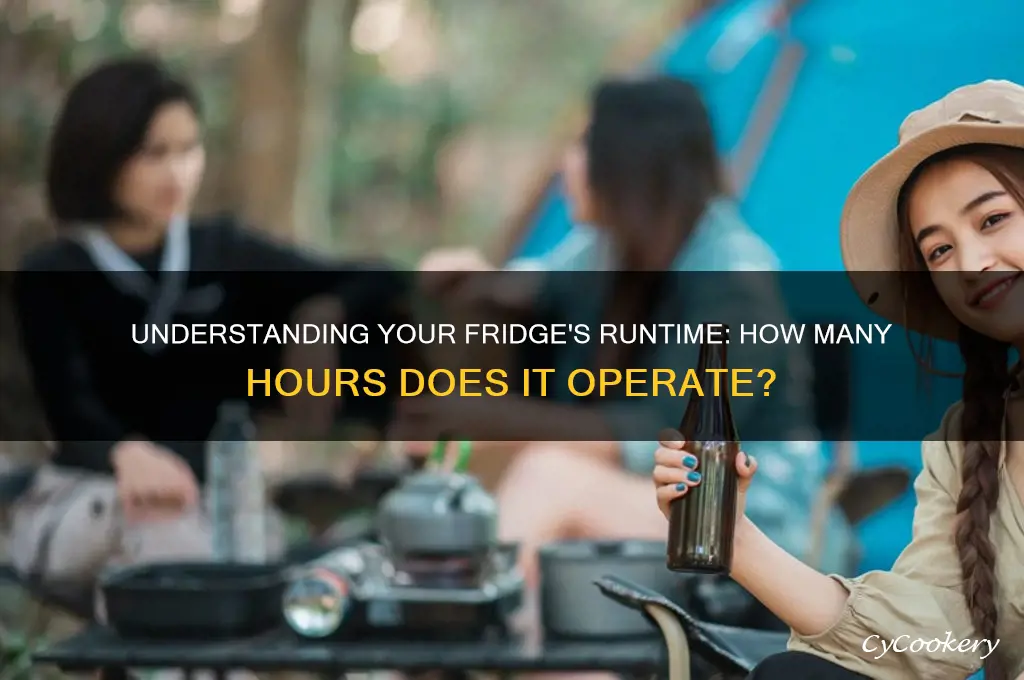 how many hours does a refrigerator run