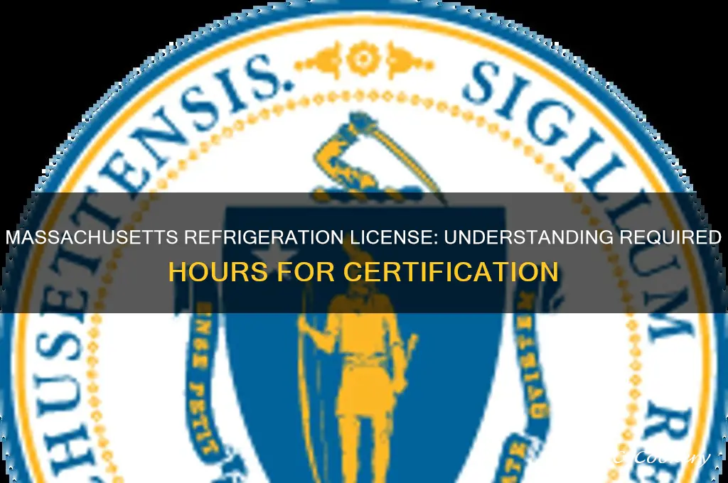 how many hours for a massachusetts refrigeration license