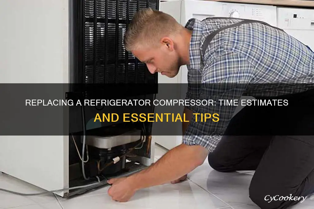how many hours to replace refrigerator compressor