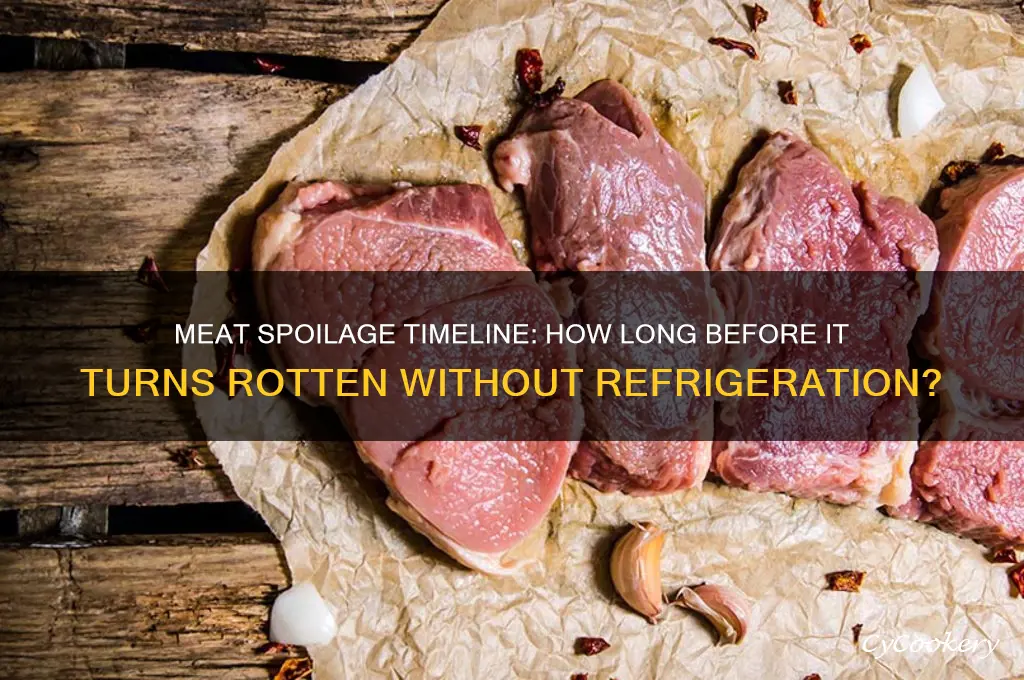 how many hours would meat turn rotten without refrigeration