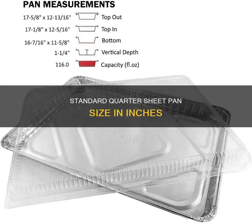 how many inches is a quarter sheet pan