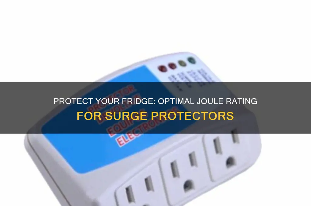 how many joules for refrigerator surge protector